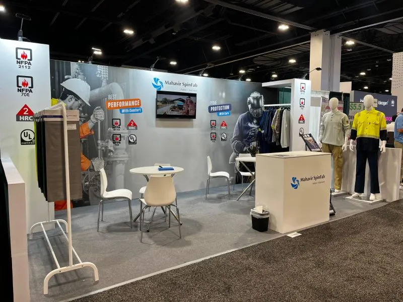 mahavirspinfab booth-at nsc 2025 exhibition