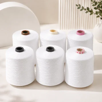 Homopolymer yarn cones for industrial textile applications
